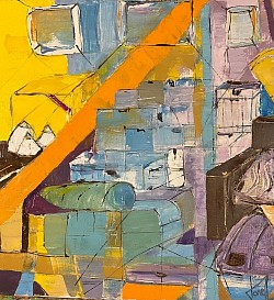 Retour de voyage.      40x40