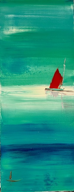 Seul au monde.                             20x40