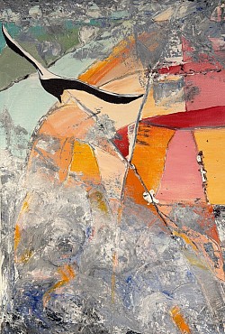 Sale temps pour la mouette.      40x60