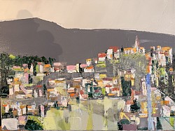 Un matin sur la colline.              40x30