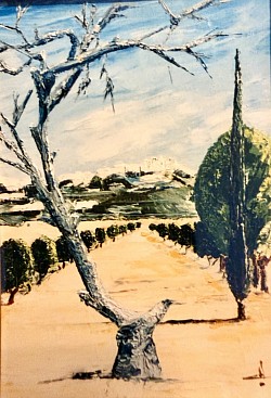 Allée ensoleillée    40x50.      NON DISPO