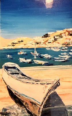 Mettez moi à l’eau svp                40x60.      VENDUE