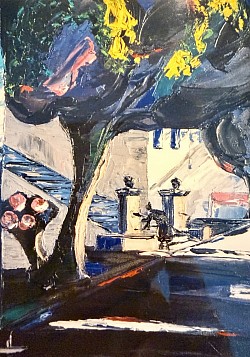L’eau fraîche de la fontaine                     40 x60.      VENDUE