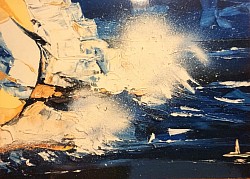 Éclaboussez moi mais pas trop ….       50x40.         VENDUE