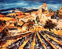 Soleil des Alpilles    60x50.                    Non dispo