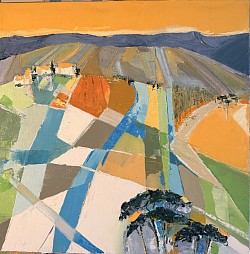 Paysage vibrations                     50x50. No14