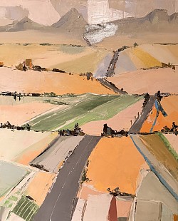 Les routes de l intérieur .    50x60