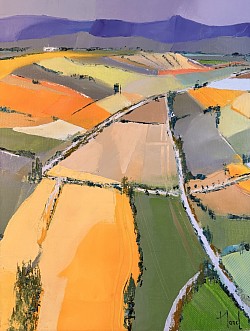 Les terres qui vibrent.        40x50. No51