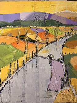 La colline aux lavandes.    No 56.    60x50