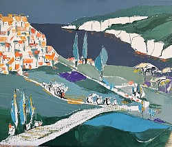 Fausse naïveté   55x46.   N0 68