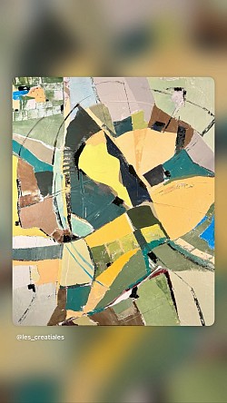 Au delà des jardins potagers.    80x80.  N0 69