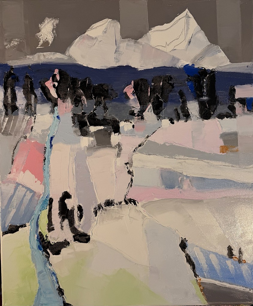 La fonte des neiges.  55x65.   No 89