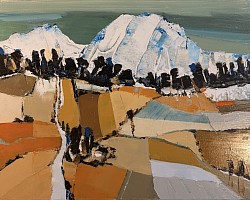 Survol d altitude … no 90.  40x50. Série survols