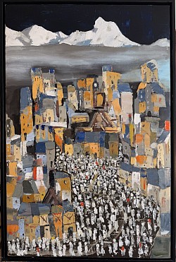 Rencontres au sommet.    40x60.     No91