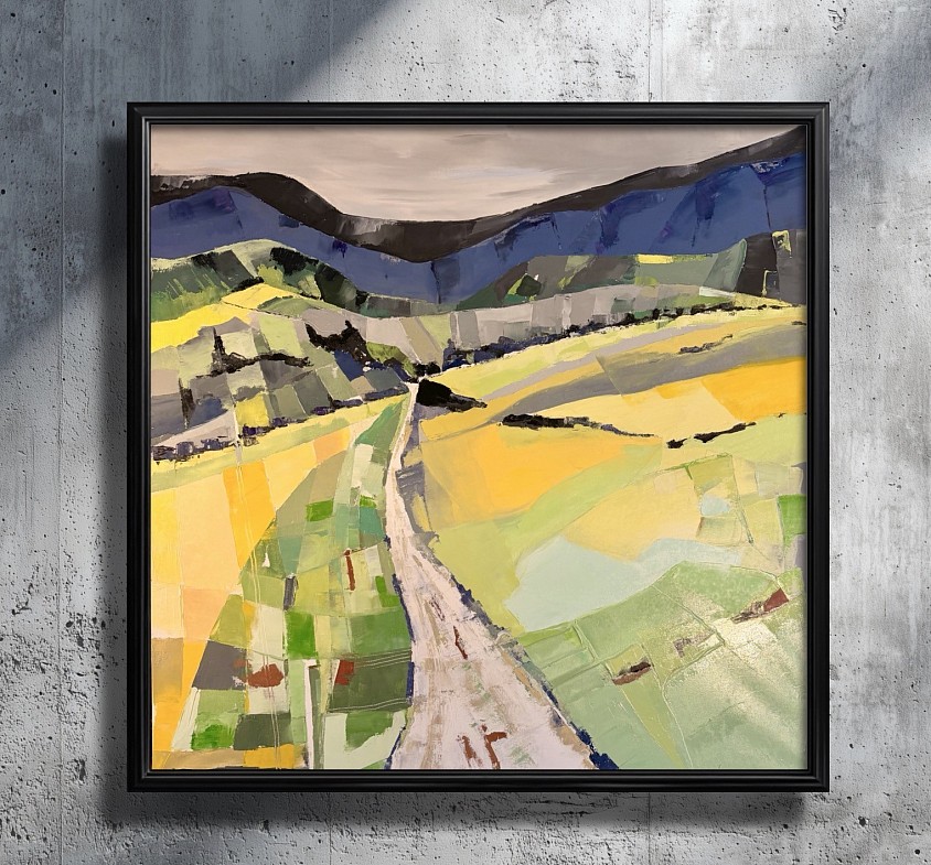 Le chemin des moissons 100x100 no 94