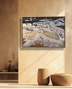 Les dernières neiges.  100x60.   No 100